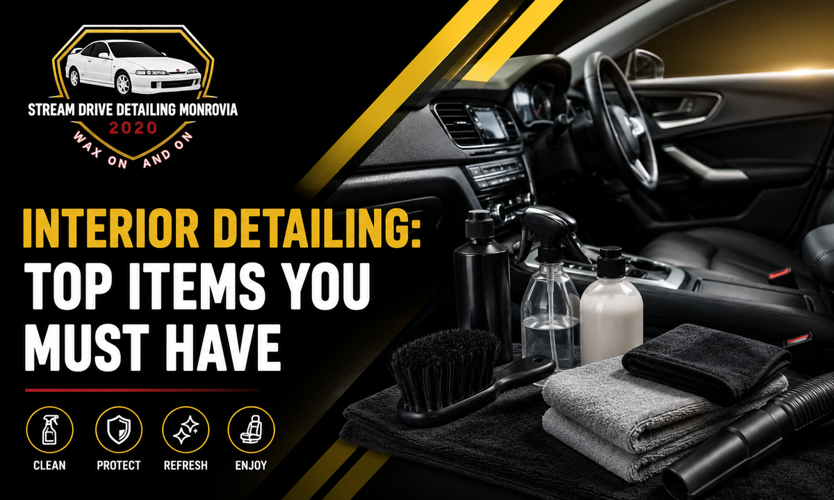 Top interior detailing products and tools for car cleaning