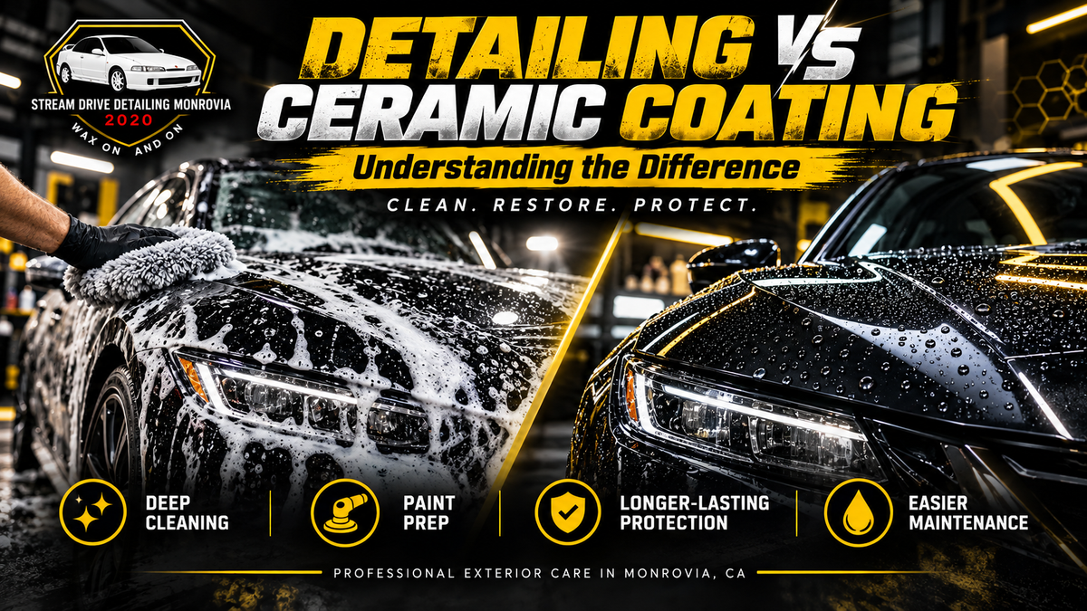Detailing vs Ceramic Coating: Understanding the Difference
